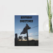 donkere koe schedel kaart (Voorkant)