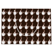 Donkere koffie geschenkzak large cadeautasje (Voorkant)