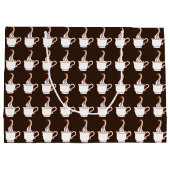 Donkere koffie geschenkzak large cadeautasje (Achterkant)