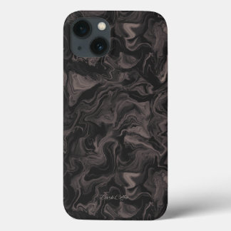 Donkere koffie werveling esthetische iPhone 13 hoe Case-Mate iPhone Case