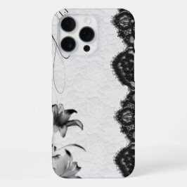 Donkere Kokette Bloemenslak iPhone 16 Pro Max Hoesje
