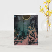 donkere komkommer kaart (Gele Bloem)