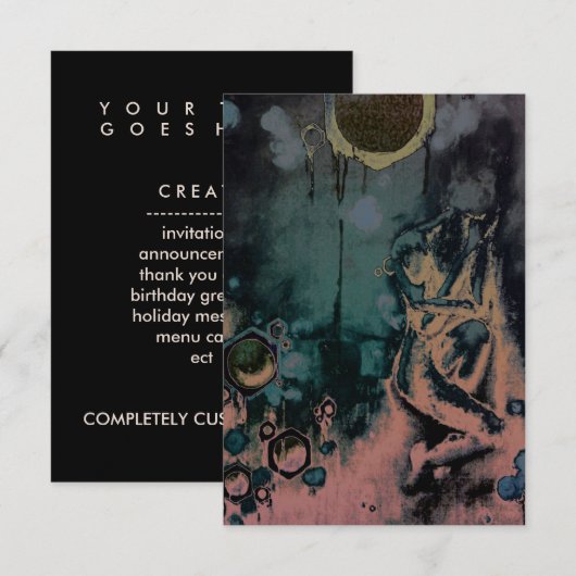 donkere komkommer kaart (Voorkant / Achterkant)