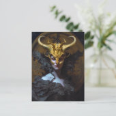 Donkere koningin Fantasy Art Briefkaart (Staand voorkant)