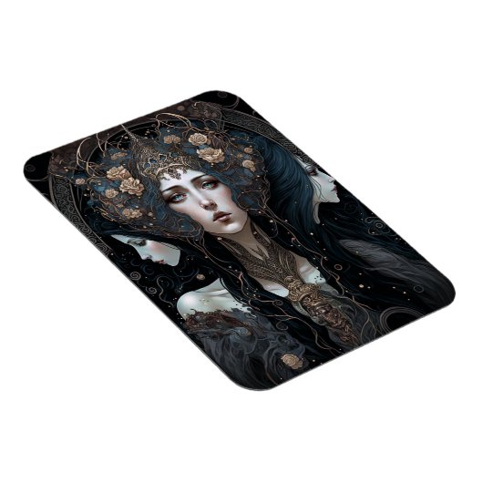 Donkere koningin Fantasy Art Magneet (Rechterzijde)