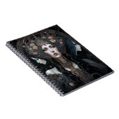 Donkere koningin Fantasy Art Notitieboek (Rechterzijde)