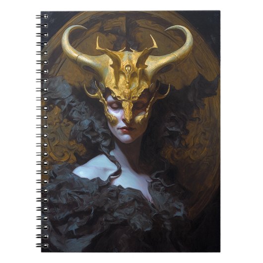 Donkere koningin Fantasy Art Notitieboek (Voorkant)