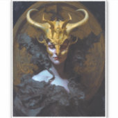 Donkere koningin Fantasy Art Sticker (Voorkant)