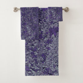 Donkere koninklijke Paarse Rusted Metal Texture Ab Bad Handdoek