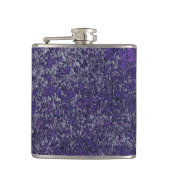 Donkere koninklijke Paarse Rusted Metal Texture Ab Heupfles (Voorkant)