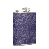 Donkere koninklijke Paarse Rusted Metal Texture Ab Heupfles (Rechts)