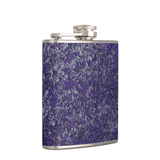 Donkere koninklijke Paarse Rusted Metal Texture Ab Heupfles (Rechts)