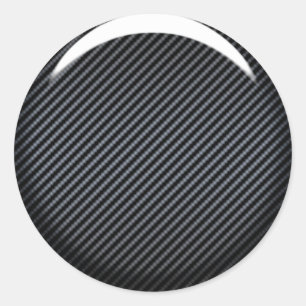 Donkere koolstof ventilator ronde sticker