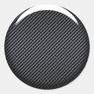 Donkere koolstof ventilator ronde sticker