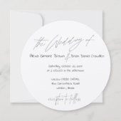 Donkere koperen streep met moderne typografie cirk kaart (Voorkant)