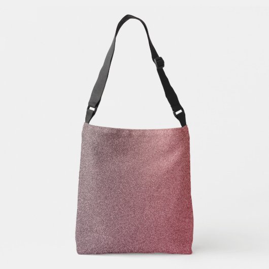 Donkere koraalgradiënt Glitters Cross-body Bag Crossbody Tas (Achterkant)