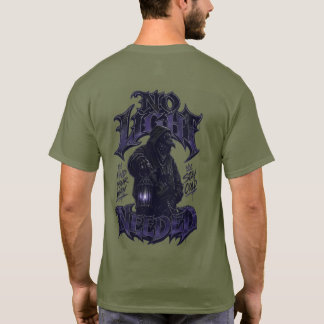 Donkere Kraai Gotische Streetwear Overhemd | Gekap T-shirt