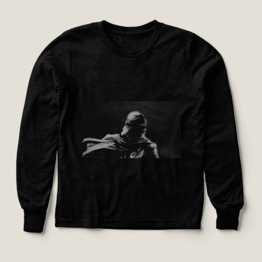 Donkere Krijger Schaduw Sweatshirt | Minimalistisc (Voorkant)