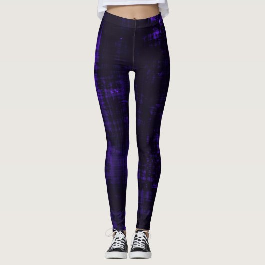 Donkere kroontextuur - Indigo Leggings (Voorkant)