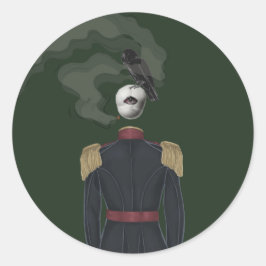 donkere kunst collage kunst met achtergrond ronde sticker