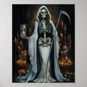  donkere kunst Santa Muerte Poster