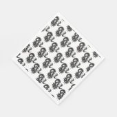 Donkere kunst servetten Gothic Goat Art door Missm (Hoek)