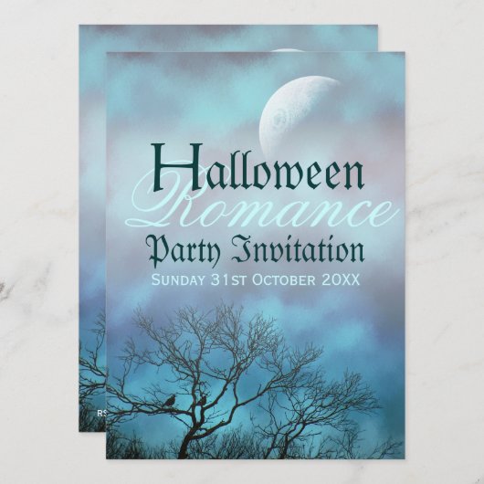 Donkere Kunsten: Halloween Romance Gotische Trouwp Kaart (Voorkant / Achterkant)