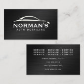 Donkere kunstwerken voor de visitekaartje van meta (Voorkant / Achterkant)