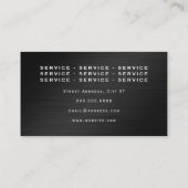 Donkere kunstwerken voor de visitekaartje van meta (Achterkant)