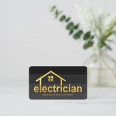 Donkere laag Gold Electricia thuisbasis Visitekaartje (Staand voorkant)