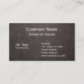 Donkere lederen achtergrond  visitekaartje (Achterkant)