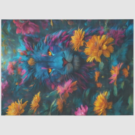 Donkere leeuw tissuepapier (Voorkant)