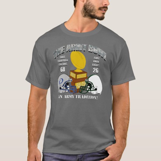 Donkere legerBowl T-Shirt (Voorkant)
