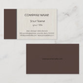 Donkere lever (paarden) professionele elegante mod visitekaartje (Voorkant / Achterkant)