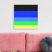 Donkere lijnen canvas afdruk (Insitu (Woonkamer))
