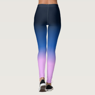 Donkere Lila lavender Light Paars Ombre Leggings