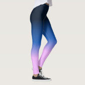 Donkere Lila lavender Light Paars Ombre Leggings (Rechts)