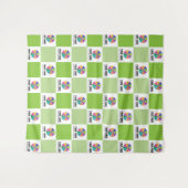 Donkere Limoen Controleer het patroon van uw Logo Wandkleed (Voorkant (horizontaal))