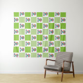 Donkere Limoen Controleer het patroon van uw Logo Wandkleed (In Situ (horizontaal))