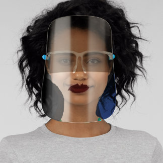 Donkere lipstick gelaatsscherm