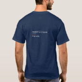 Donkere Logo/ donkerder "donkere" Shirt Mannen (Achterkant)