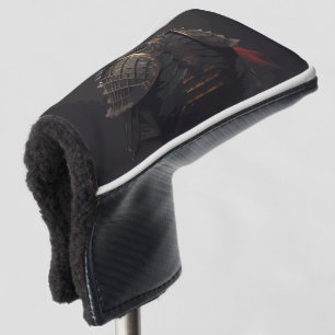 Donkere lone samurai-krijger golfheadcover