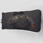 Donkere lone samurai-krijger golfheadcover (Voorkant)