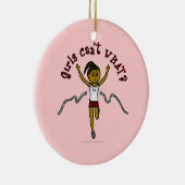 Donkere loper in de Rode Eenvormig Keramisch Ornament (Rechts)