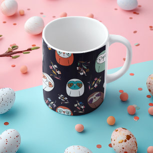 Donkere luiaard koffiemok