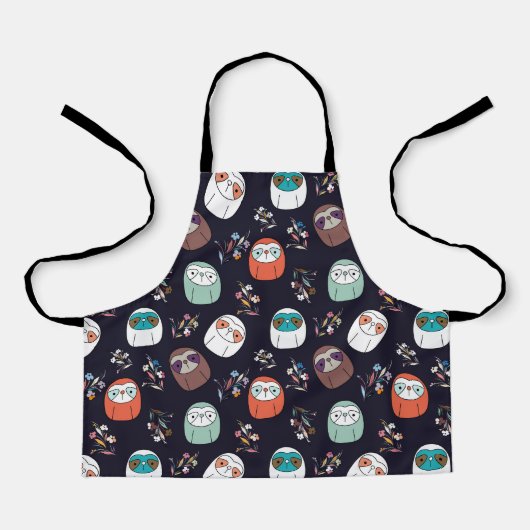 Donkere luiaard schort (Voorkant)