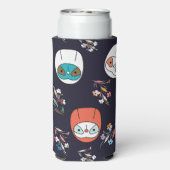 Donkere luiaard seltzer blikjeskoeler (Seltzer Achterkant)