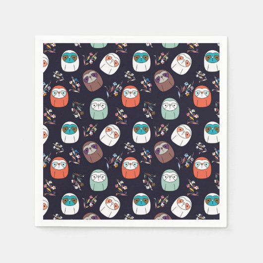 Donkere luiaard servet (Voorkant)