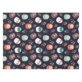 Donkere luiaard tafelkleed (Voorkant (Horizontaal))