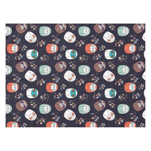 Donkere luiaard tafelkleed (Voorkant (Horizontaal))